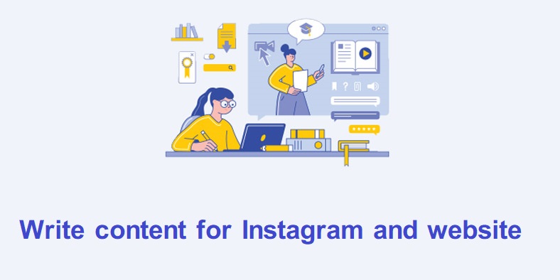 Write content for Instagram and website