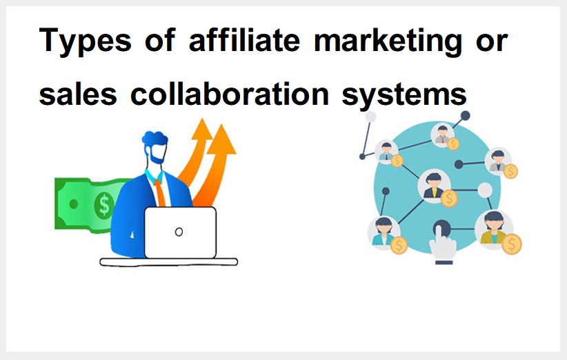 Types of affiliate marketing or sales collaboration systems